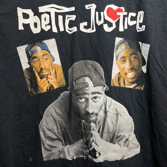2Pac poetic Justice T-shirt - Picture 2 of 6